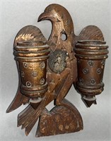 Eagle shaped match safe ca. late 19th-early 20th