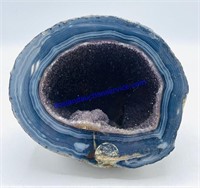 Blue Banded Agate Geode