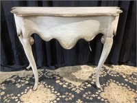 Beautiful weather tall console table