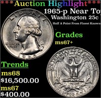 ***Auction Highlight*** 1965-p Washington Quarter