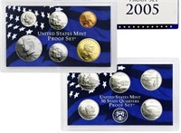 2005 United States Mint Proof Set 10 coins No Oute