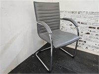 Chrome Padded Armed Chair