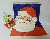 Santa Claus Flag & Bird Feeder