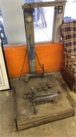 “The Howe scale co.” Heavy Antique scale on steel