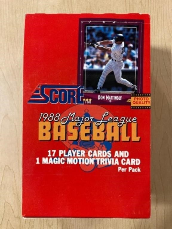 1988 SCORE BASEBALL BOX