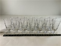 13pcs vintage juice glasses