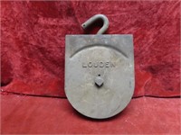 Steel Louden block pulley.