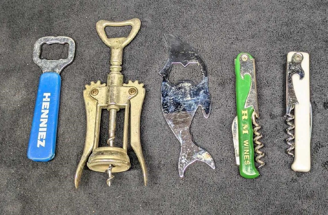 5 Vintage Bottle Openers And Waiter's Friends