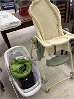 Baby High Chair, Rocking Basket, Swing