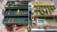 Tackle boxes with some tackle