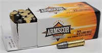 (50 rds) Armscor 22 LR 40gr Solid Point Cartridges