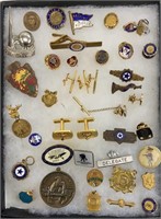 Souvenir, delegate pins/cuff links, elks, etc N.Y.