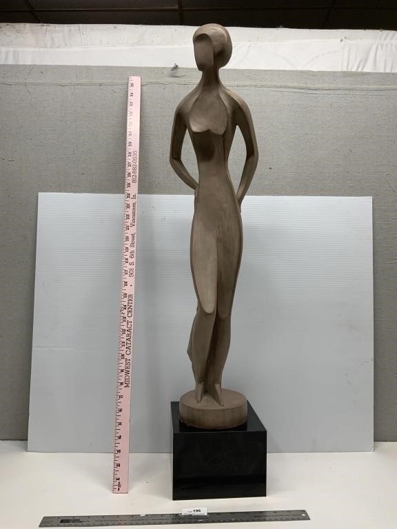 1980 Postmodern Plaster Nude Sculpture by David