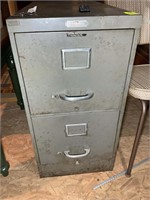 2 DRAWER METAL FILE CABINET