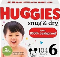 Huggies Snug & Dry Disposable Baby Diapers, Size