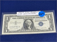 1957-A Silver Certificate Low # Uncirculated