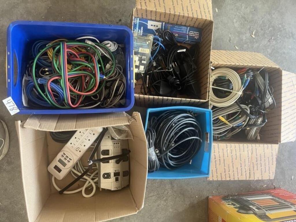 Lg. Lot Of Asst Cables & Cords