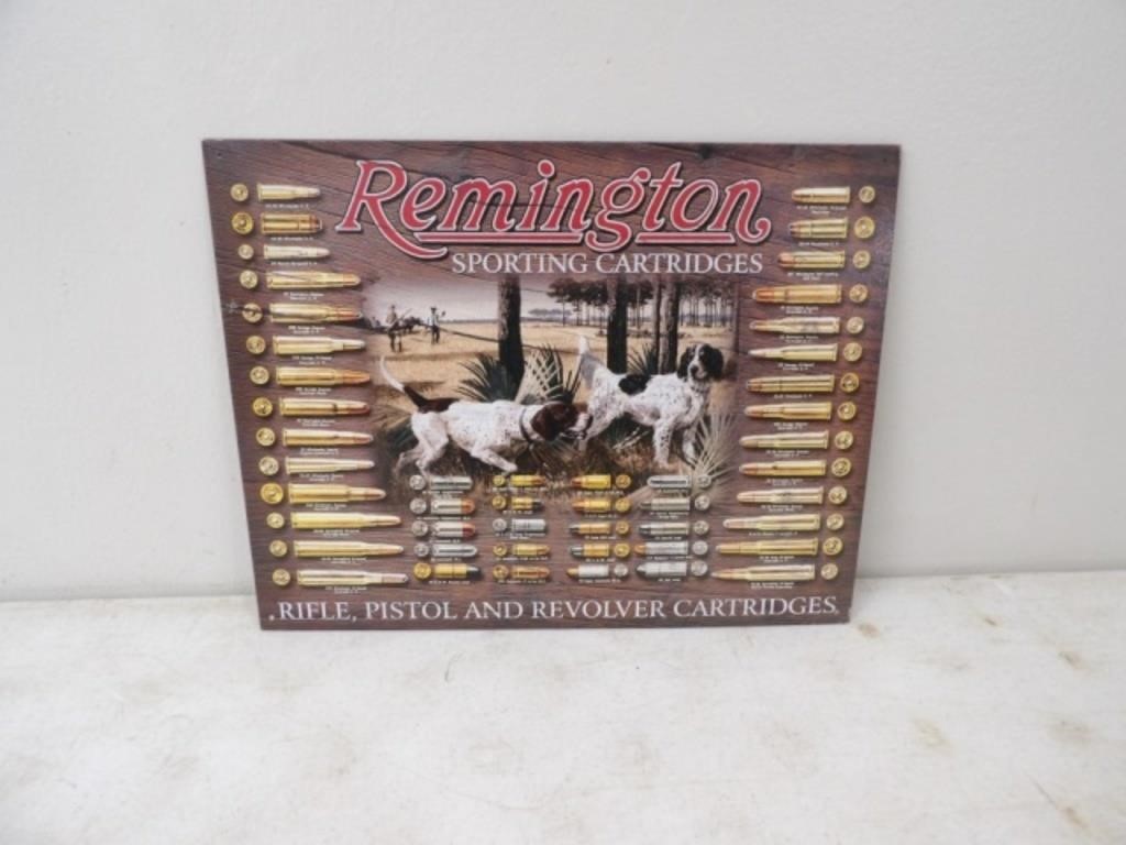 Remington Sporting Cartiridges Tin Sign 16x12.5