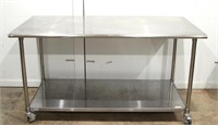 STAINLESS STEEL PREP TABLE