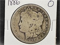 1886 O Morgan Silver Dollar Coin