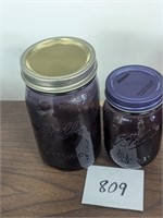 Pair of Purple Jars