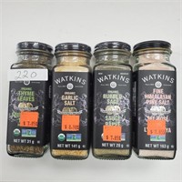 Watkins Organic Spices - Variety x 4 glass jars