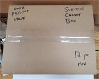 Candy Surprise Box, 12 pc's min -$50 value