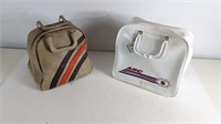 (2) Vintage Brunswick Bowling Bag Duo