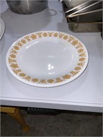 lot of 3 corelle dinner plates butterfly gold