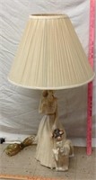 D3) LARGE 32" LAMP, MARKED GIANELIES ART PRODUCTS,