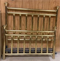 Queen size brass type bed