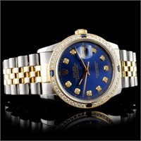 Diamond 1.50ct Rolex 36mm DateJust Watch