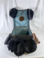 Vintage Hat Box w/hats