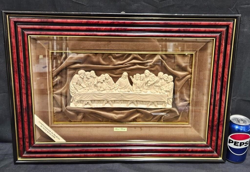 3D Sascia Dany Final Supper Relief Framed Art