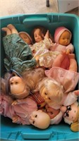 Tote of dolls