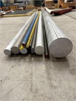 Misc Group of Solid Round Aluminum Stock