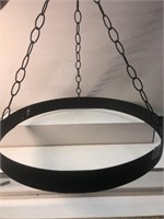 Metal circular hanging pot rack