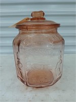 Planter's Peanuts glass jar 13x8x8