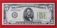 1934 $5 Federal Reserve Note St Louis MO