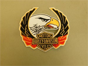Harley Davidson Motorcycle Crest - 8" x 7"