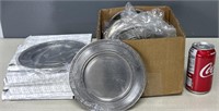 Collection of Pewter Plates