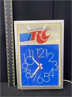 Vintage Royal Crown Advertising Clock - Works