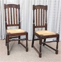 Pair Pilgrim Chairs by Leavens Furniture