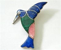 Vintage Southwestern Sterling Silver Pendant /