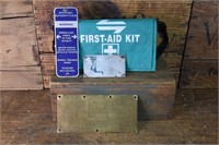 Plate and First Aid Kit Lot - plus more...