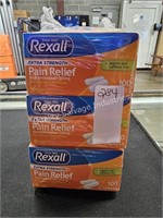 6-100ct rexall pain relief 8/25 (display area)