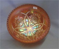 Four Flowers turned in rose bowl - marigold