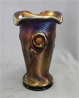 Ribbed Tornado vase - purple