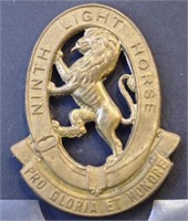 Flinders 9th Light Horse cap badge