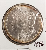 Coin 1886 United States Morgan Silver Dollar BU